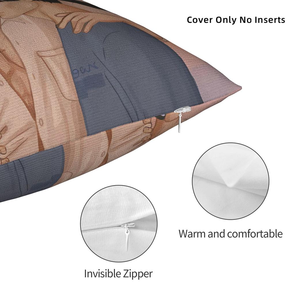 Pillow Cover Heated Rivalry Ilya and Shane Vintage Pillow Case For Couch Sofa Bedroom Pillowcases
