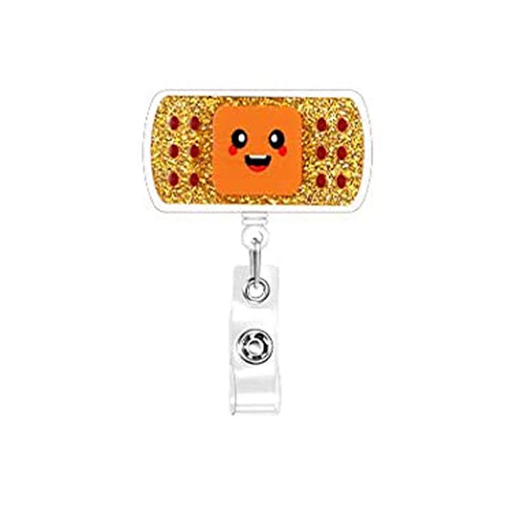 Hospital Retractable Badge Reel With Belt Clip Cute Nurse Doctor Name Tag Card Holder Accessories Office Supply Clip Staff Card