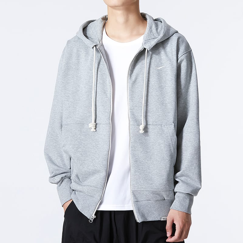 Nike Dri Fit Jackets Men's Gray Hooded Moderate Other DQ5817-063
