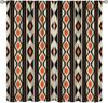 Tribal Geometric Pattern Curtains,Traditional Southwestern Style Aztec Window Treatments for Bedroom Living Room,Minimalist