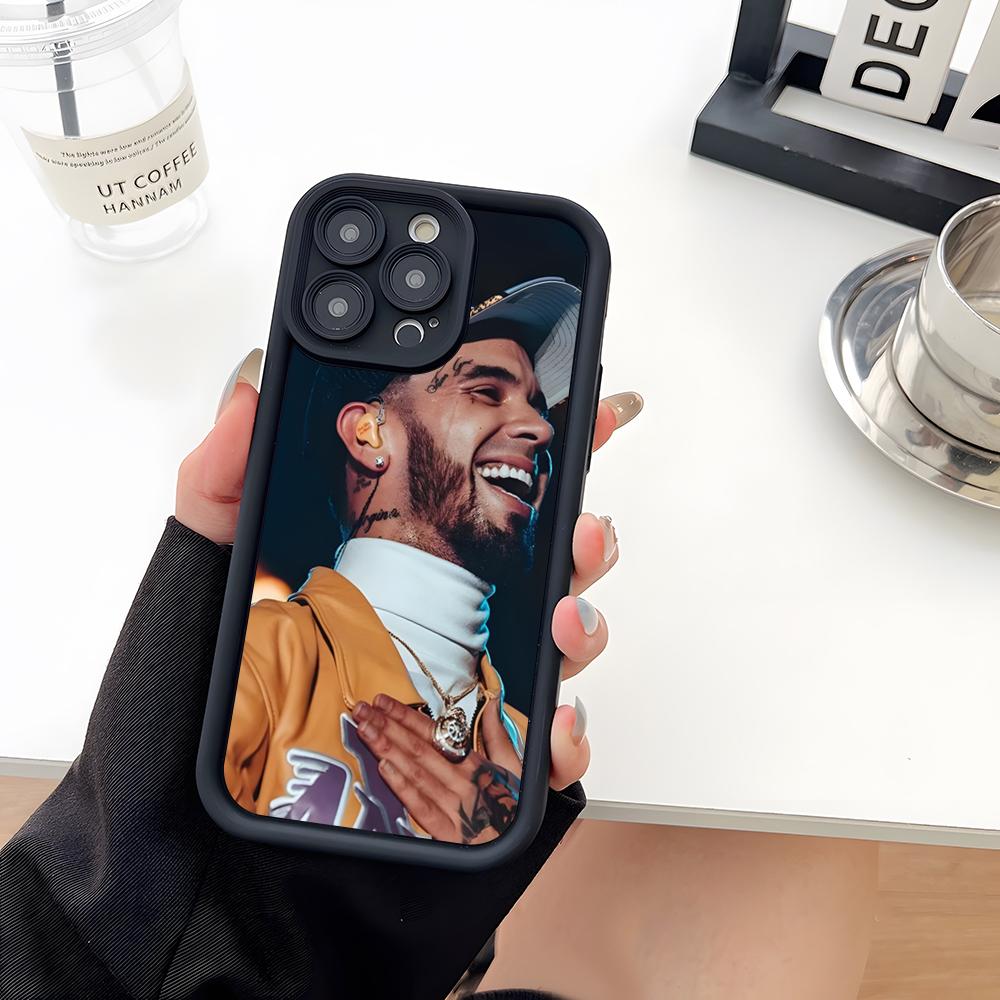

A-Anuel AA Phone Case Soft Silicone For IPhone 17 16 15 14 13 12 Mini 11 Pro Max Plus Camera Lens Protection Cover iPhone17 Pro Max