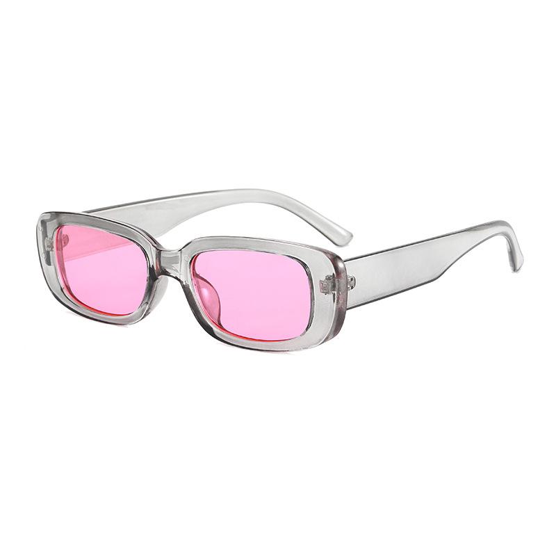 Neue trendige Sonnenbrille mit kleinem Rahmen, quadratische Jelly-Farbe, modische Street-Shot-Sonnenbrille, hochwertige Damen-Sonnenbrille