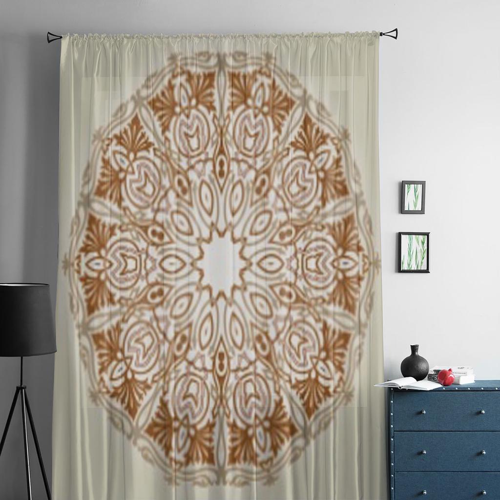 Traditionelle persische arabische türkische islamische Gardinen für Wohnzimmer Tüll Fenster Vorhang Schlafzimmer Küche Schleier Vorhänge