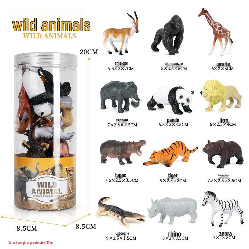 Lion Pride Simulation: Male & Female African Lion Figurines - Plastic Wild Animal Action Models