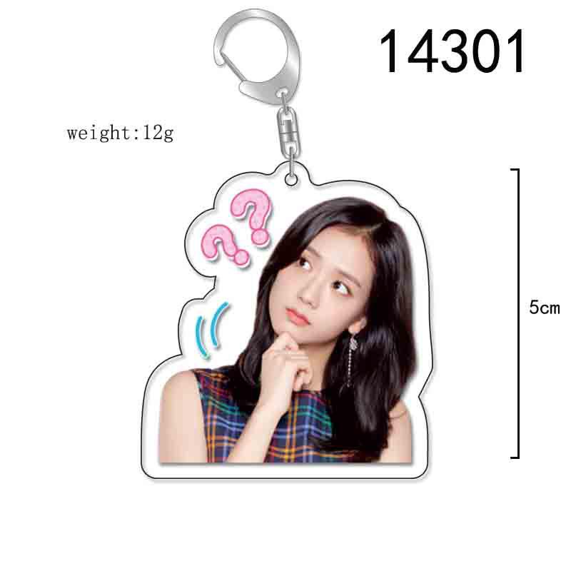 BLACKPINK Acrylic Double-Sided Keychain: Lisa, Jisoo, Jennie, Rosé