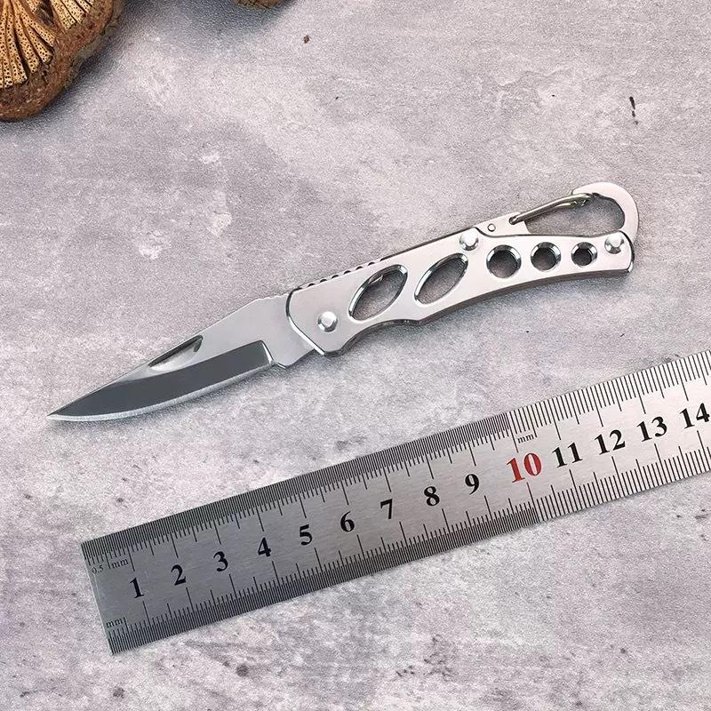 Folding Fruit Knife, Stainless Steel Outdoor Knife with Non-slip Handle for Kitchen Accessories Pocket Knife