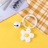 Elegant Wild Women Korean Candy Color Flower Keychain Fashion Jewelry Key Ring Bag Pendant