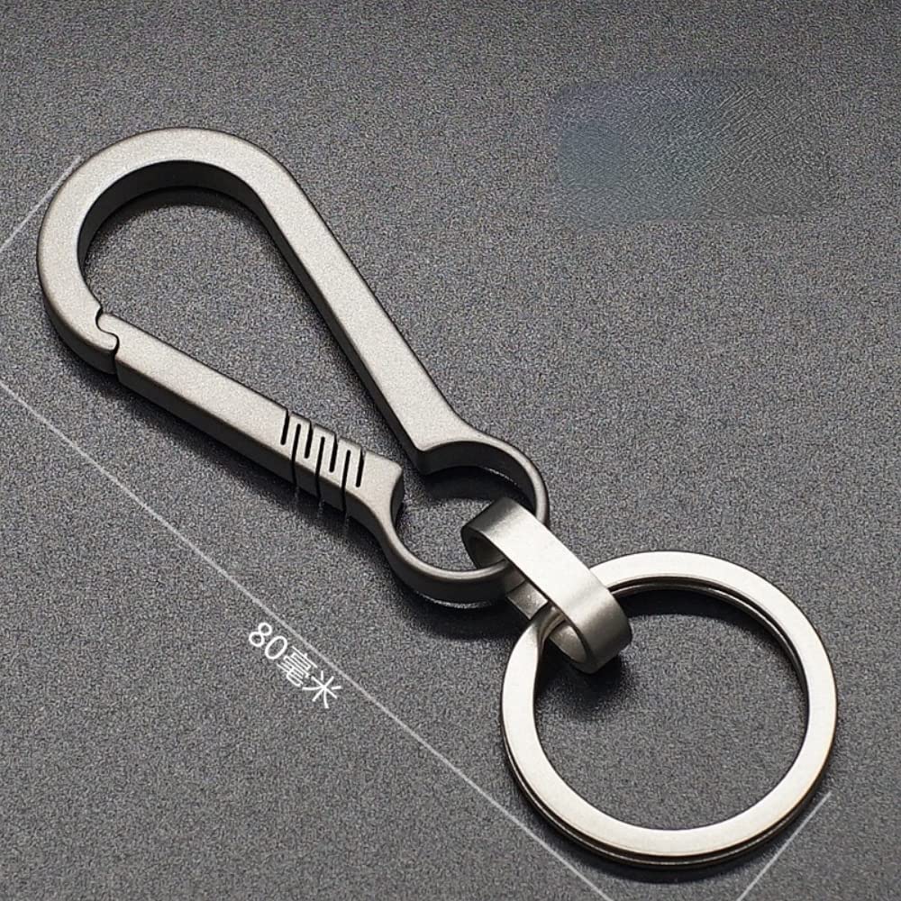 Itisyou Titan Karabiner Schlüsselanhänger Stilvoller Kleiner Schlüsselanhänger mit Hakenring, Herren