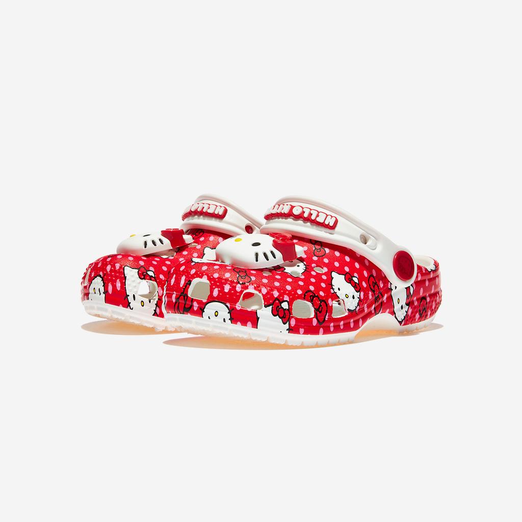 Crocs Hello Kitty Red Classic Clog Toddler, CRS210577, 1010113129, Popular Korean Shoes