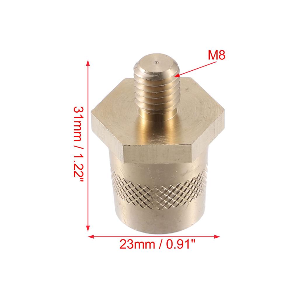 uxcell M8 Terminal Connector Brass Stone Post Adapter Stud Extension Screw Nut 1 Pair