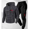 Tuta con felpa con cappuccio da uomo Set Tuta Misto cotone Abbigliamento da casa Giovani Adulti