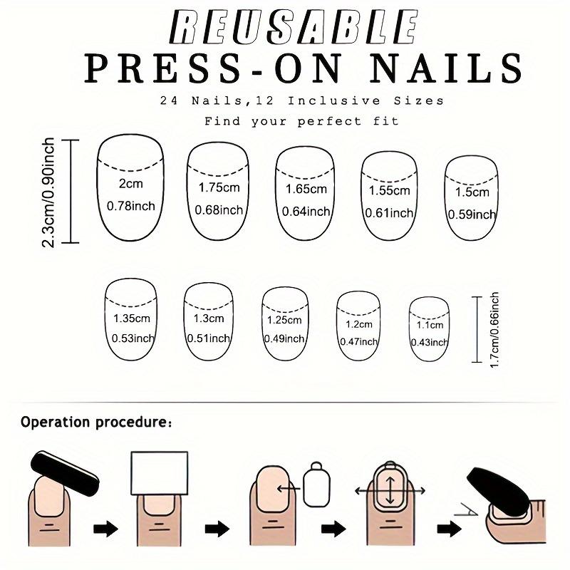 24pcs Halloween Pumpkin & Plaid Press-On Nails Set - Glossy Short Oval, Full Coverage Fake Nails In Vibrant Orange & White for Women and Girls