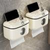 Wall-mounted Paper Towel Box Plastic Napkin Box Multifunctional Toilet Tissue Box  Bathroom