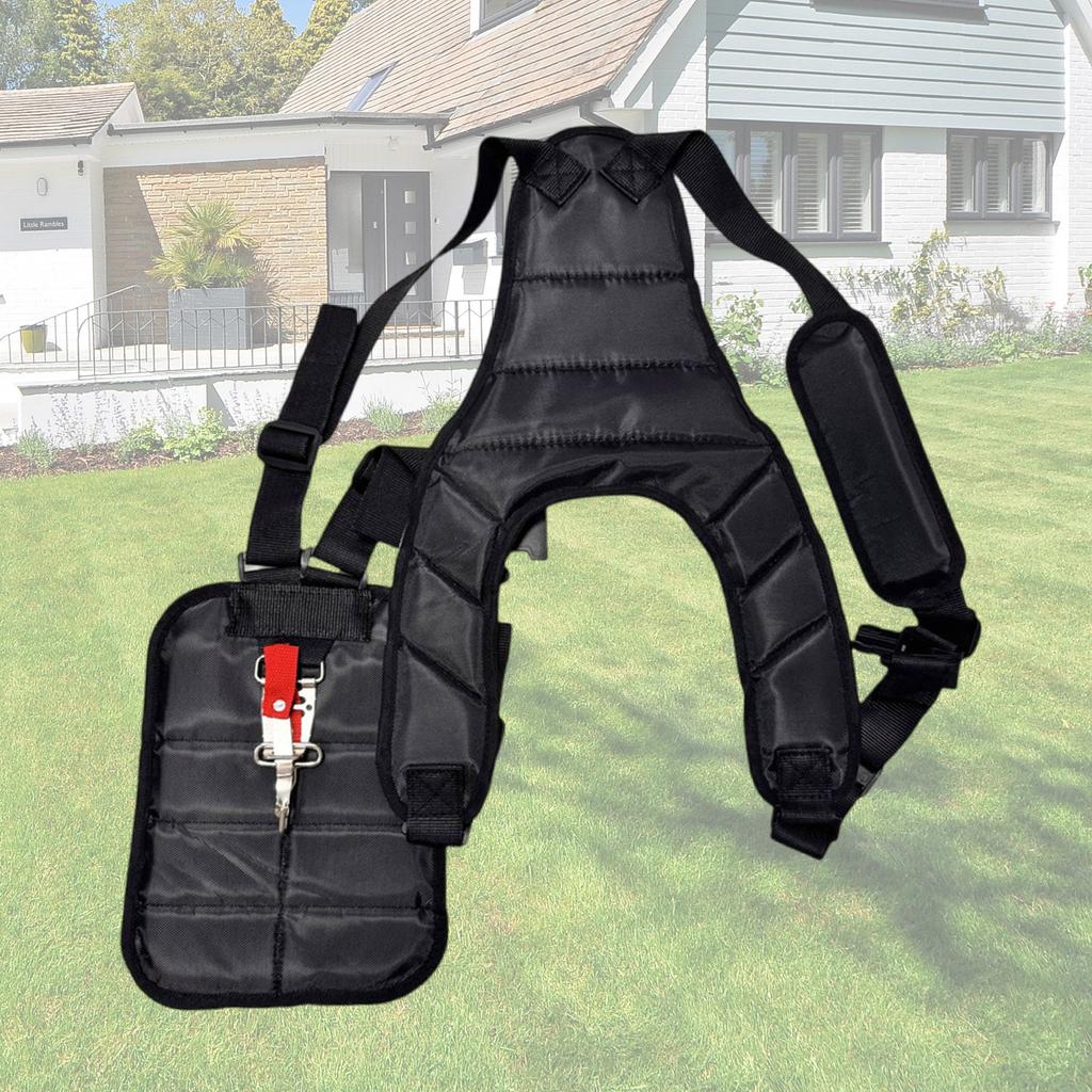 Lawn Mower Harness Strap Adjustable Grass Trimmer Strap Double Shoulder Strap Labor Saving Increase Mower Shoulder Strap