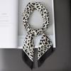 2021 Fashion 70*70cm Square Women Cat Anchor Silk Shawl Scarf Office Lady Hair Neck Headband Foulards Headcloth Muslim Hijab