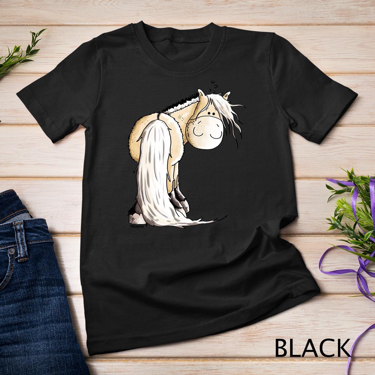 Happy Fjord Horse I Norwegian Horse I Fjord Horse Fun Unisex T-Shirt Mens Womens Tees Top S