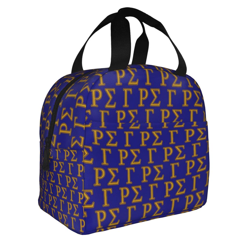 SGRHO1922 Sigma Gamma Rho Insulated Lunch Bag for School Office African American Sorority Portable Cooler Thermal Bento Box