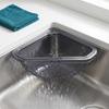 2 Peças Peneira Magnética Triangular para Ralo de Pia, Filtro de Resíduos de Alimentos para Cozinha com Fundo de Rosca, Suporte de Esponja à Prova de Ferrugem, Organizador de Canto de Pia, Casa