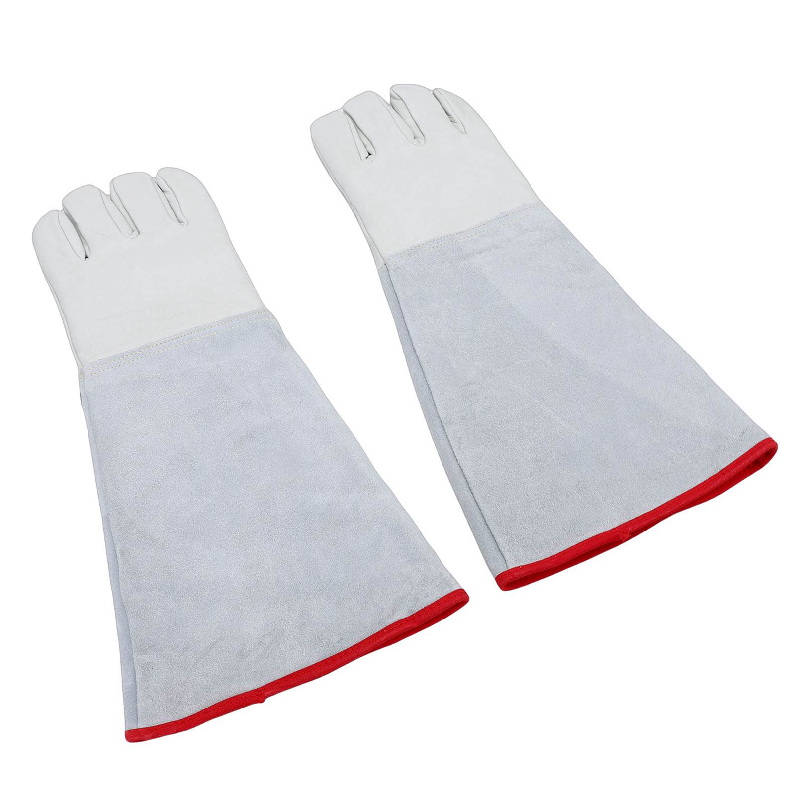 

1 Pair Antifreeze Gloves 45cm Cowhide Work Gloves for Liquid Nitrogen Dry Ice Handling High and Low Temperature Resisting