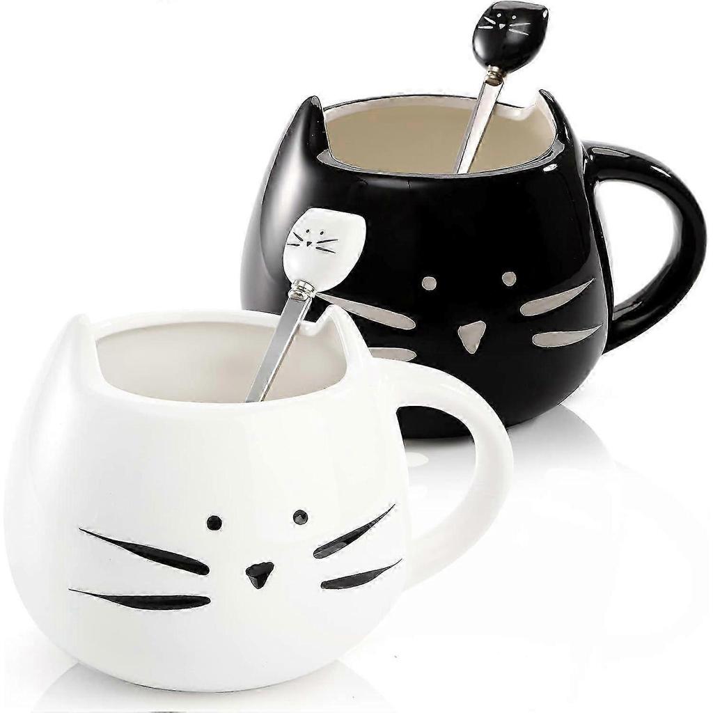 Ceramic Cat Spoons, Comfortable Weight With Creative Baby Cat Design, Suitable For Hot And Cold Drinks, Unique Gift Idea For Women And Cat Lovers 2025