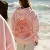 Women's Drop Shoulder Ribbed Embroidered Hoodie by ChasingSunsets, EU Size 2026