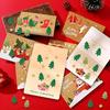 300pcs Self-Adhesive Glitter Foam Stickers for Christmas , Snowflakes & Pine Trees, No Residue, Vibrant Colors for Windows