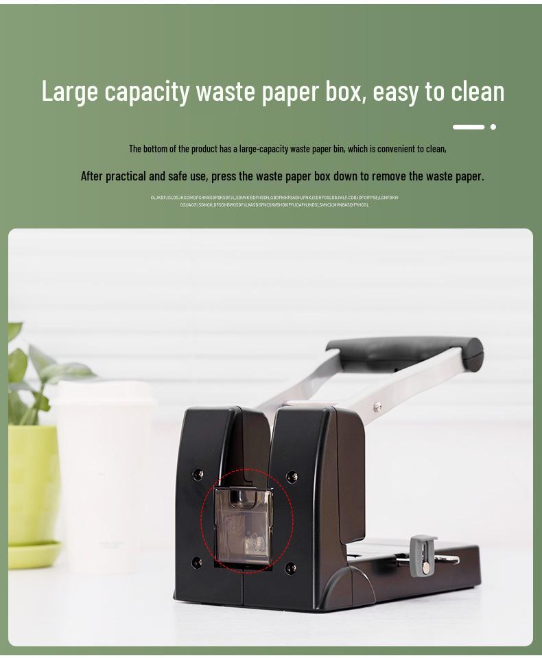 Qiwén Heavy-Duty Adjustable Hole Punch for 100-150 Pages