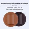 4Pcs Furniture Chair Wheel Stoppers Rubber Bed Frame Stopper Nonslip Fixed Chair Foot Pad Furniture Caster Cups
