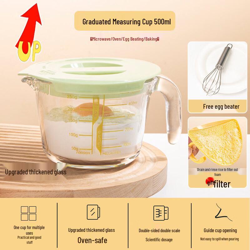 ZISIZ Glass Measuring Cup