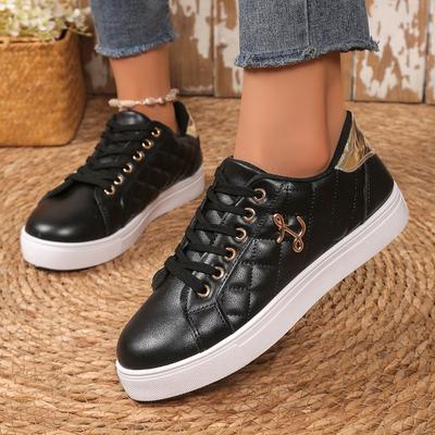 Women Spring New Fashion Black Board Shoes Flat Bottom Round Head Strap Lightweight Trendy Casual Sneakers Shoes Large Size 43