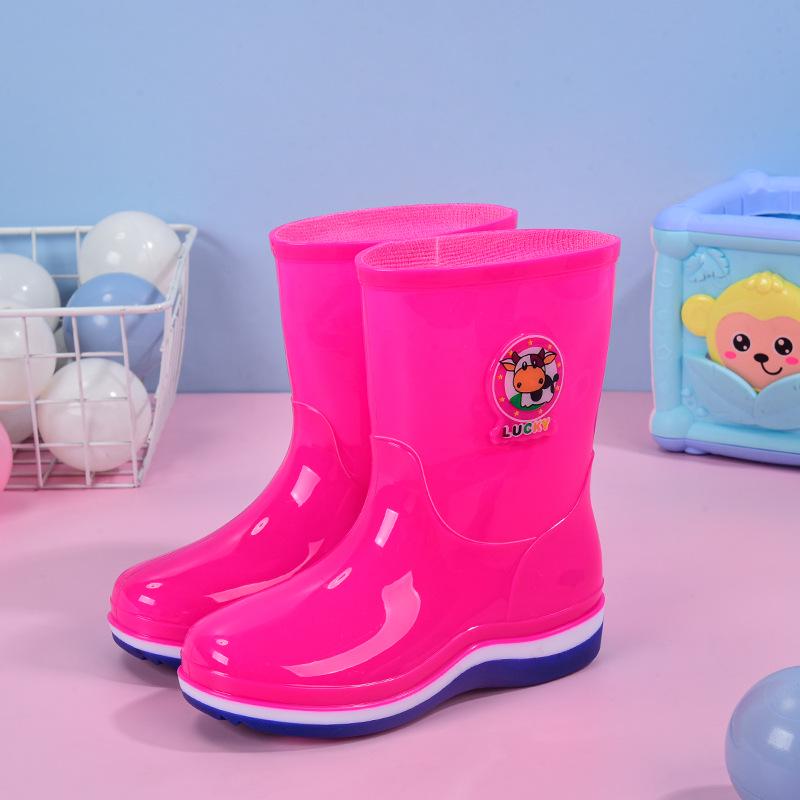 Kids' Non-slip Waterproof Rubber Rain Boots for Boys & Girls