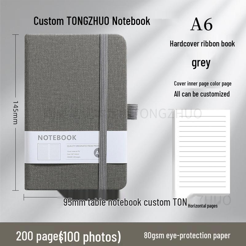 Wysokiej jakości, spersonalizowany notes A5 z gumką do biznesu i biura