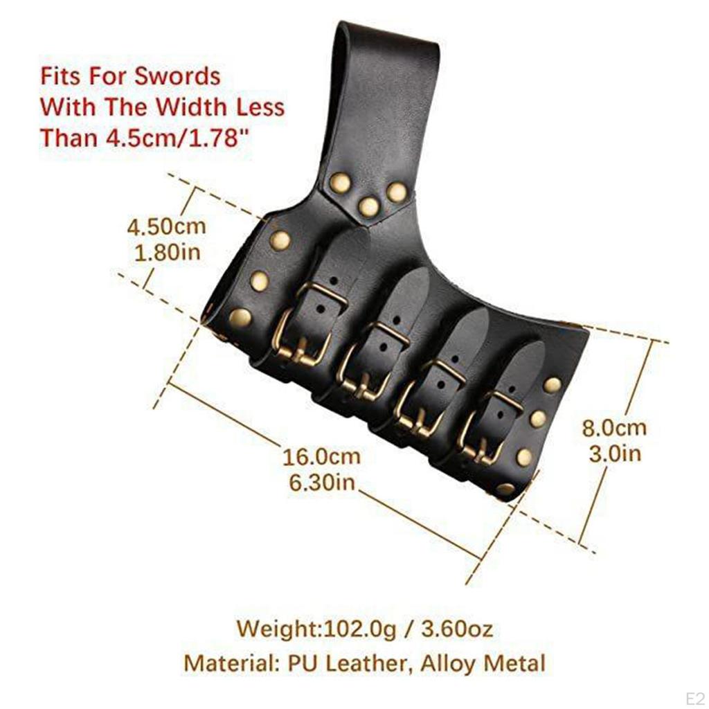 Halloween Universal Sword Frog Medieval Leather Belt for Cosplay Knight Costume