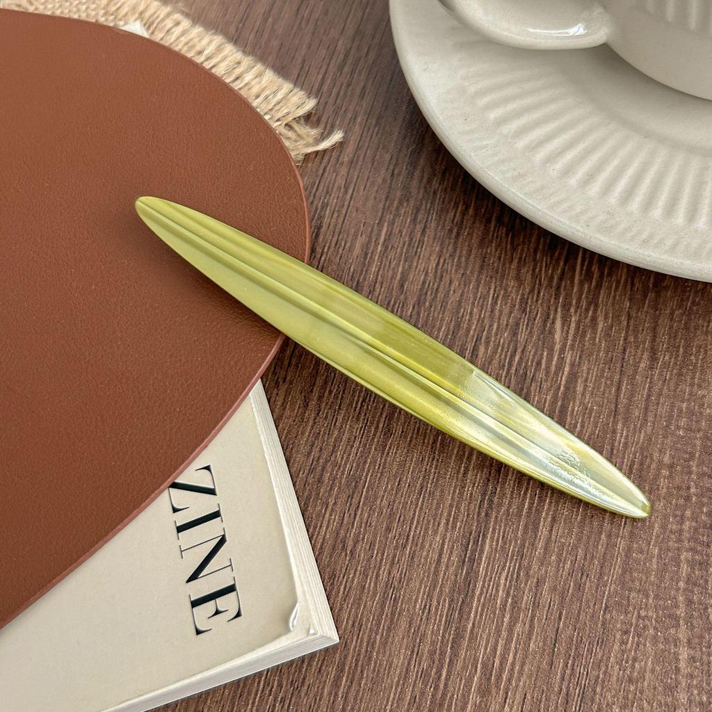 Cross-Border Refreshing Green Pearl White Hairpin Clip for Ponytail & Short Hair