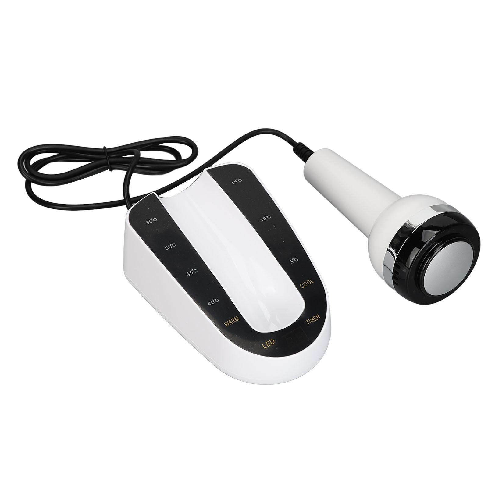 

Массажер для лица с горячим и холодным компрессом, цветной свет, способствующий впитыванию, омоложению кожи US Plug