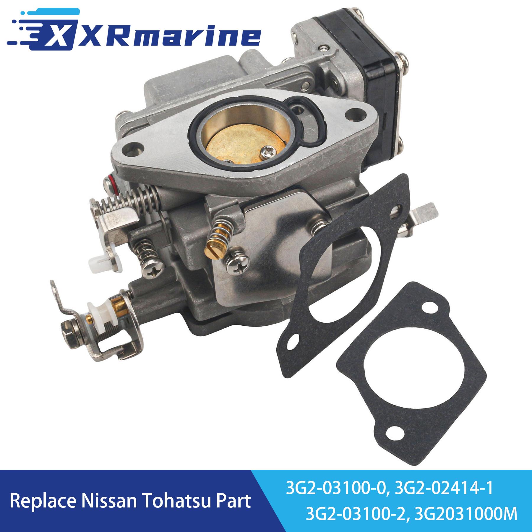 

3G2-03100 Carburetor Assy with Gasket 3G2-02414 for Tohatsu Nissan 2 Stroke M NS 9.9 15 18 HP Outboard Engine Parts 3G2-03100-1 3G2-03100 3G2-02414
