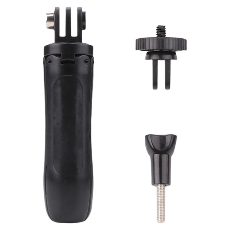 Adjustable Miniature Tripod for Digital Cameras High Strength Aluminum Alloy Frame Smooth Panning Control Hand Grip чёрный