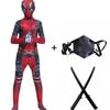 Halloween Deadpool Cosplay Suit Jumpsuit Backpack Accessories Fantasy Movie Character Mask Tights With Sword And Bag Holiday Set
