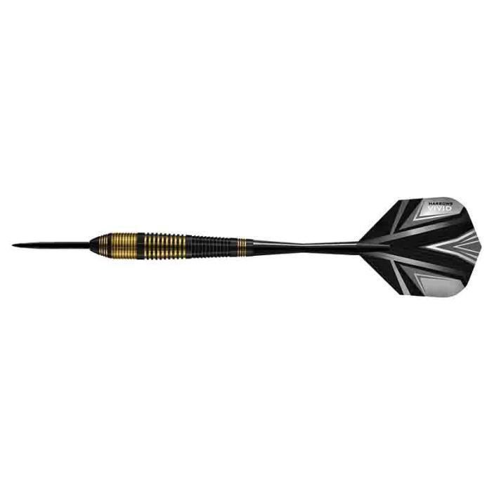 Fléchettes Harrows fléchettes Brass Vivid Black 21gr