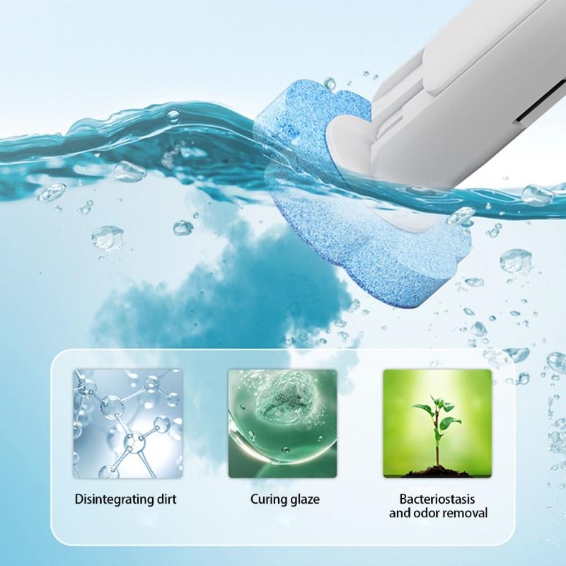 Toilet Wand Holder Designed for Convenient Use and Easy Maintenance Toilet Brush and Holder with Cleaner Refills