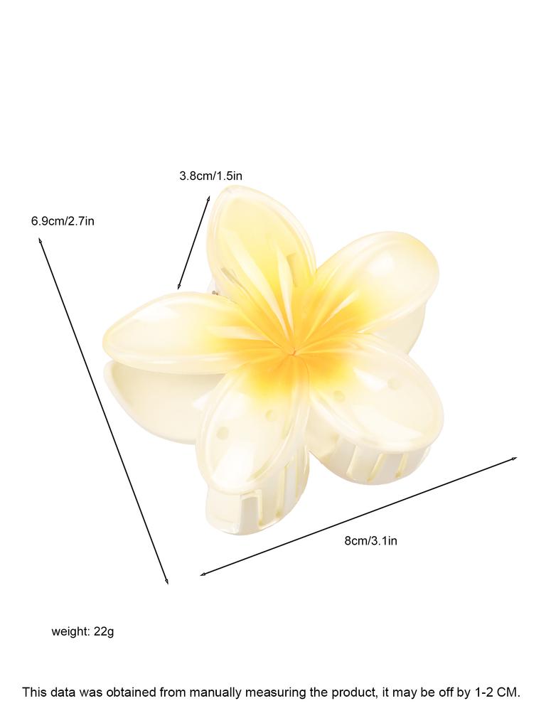 4 Stück Niedliche Blume Bananen Haarspangen für Dickes Haar, Starker Halt Rutschfest, Hawaiianisch, Haarschmuck für Frauen Mädchen Urlaubsgeschenk