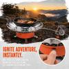 Multi-Level Cyclone Flame Camping Stove Metal Foldable Burner Portable Gas Stove  Picnic