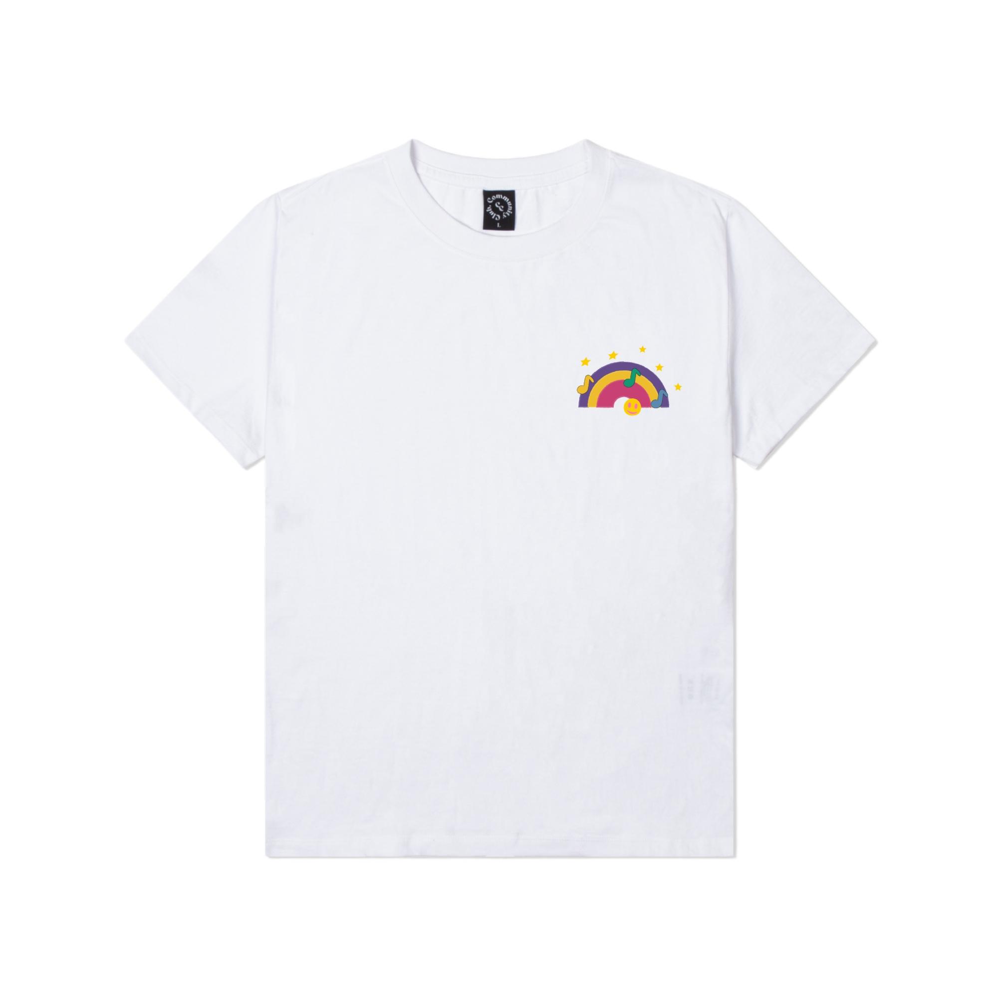 Community Club Rainbow Tee White Xl