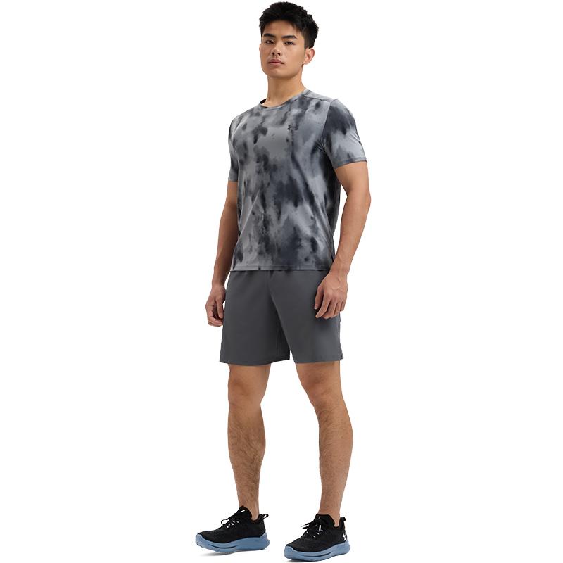 Under Armour Launch Elite Cool Series Running Short Sleeve Breathable T-Shirt Men Tops Titan-Gray 1389804-024