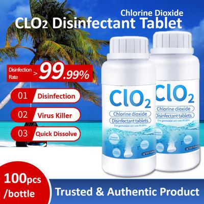 100Pcs/Bottle High-efficiency Cleaning Chemical Tablet No Odor Powder Effervescent Cleaner Tablet for Outdoor