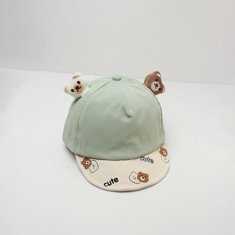 Infant & Toddler Soft Brim Bear Ears Baseball Cap - Cute & Adorable Spring/Summer Style for Boys & Girls