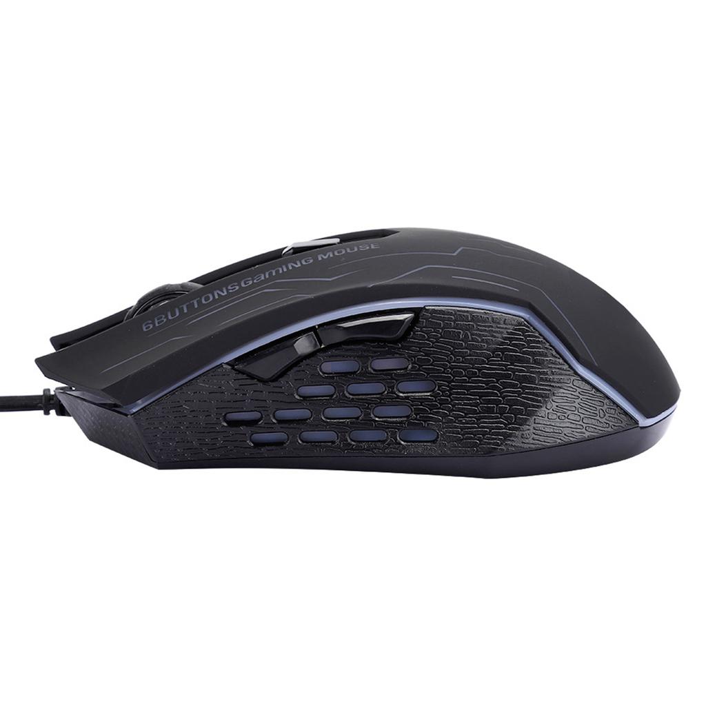 Silent Gaming Mouse USB Wired Desktop Laptop Mouse G6 1.5m 6-Gear Adjustable