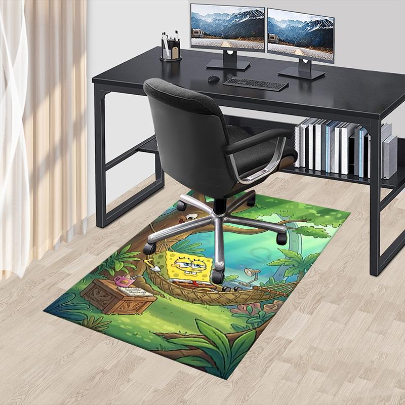 1pc Spongebob Squarepants Season Carpet for Playroom Bedroom Living Room Sofa Home Decor,kids Game Area Rug Non-slip Floor Mat Y7298