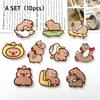 Kawaii Capybara Magnetic Refrigerator Sticker Cute Refrigerator Decoration Sticker Creativity Family Decoration Artware Gifts