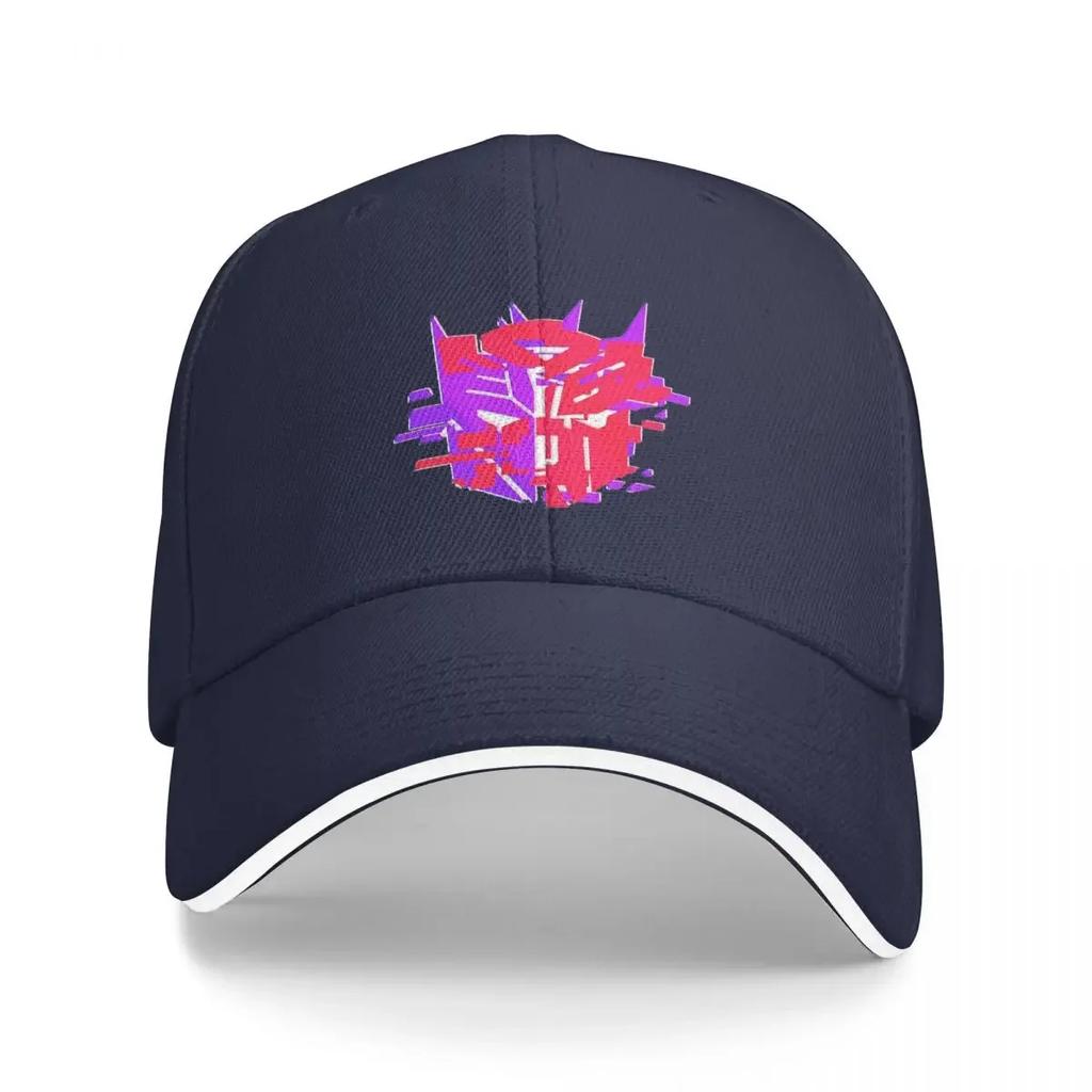 Double Badge Glitch (v) Cap Fashion Casual Baseball Caps Adjustable Hat Hip Hop Summer Unisex Baseball Hats